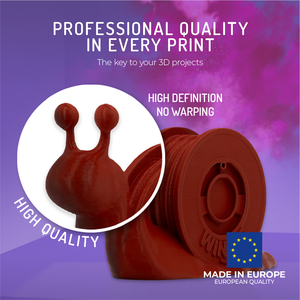 Filament PLA HD WINKLE 1,75 mm 1 kg pour imprimante 3D, tolérance élevée 0,05 mm, compatible lit chauffant 190-230°C, biodégradable, impression facile - Product Image 2