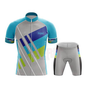 Conjunto de ropa deportiva de ciclismo transpirable de secado rápido para hombre, logotipo personalizado y diseño de uniformes de ciclismo - Product Image 1
