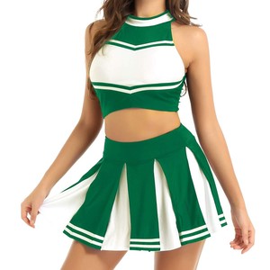 Uniformes de animadora con estampado de logotipo profesional para mujer Conjuntos de poliéster de calidad fina de último diseño de alto impacto - Product Image 3