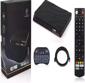 Promo VSee Box V3 Pro 2024 Android TV Box avec télécommande vocale, mini clavier rétroéclairé, câble 8K, origine américaine - Product Image 1