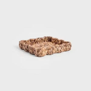Plateaux rectangulaires en jacinthe d'eau naturelle au design unique, plateau de décoration en jacinthe, tissé à la main, vente en gros en provenance du Vietnam - Product Image 3