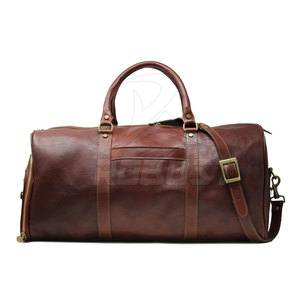 Handmade Premium Leather Duffle <b>Bag</b>-Durable Lightweight Sport Style with Polyester Lining Large Capacity & Eco-Friendly - Product Image 3