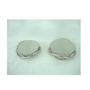 Laiton nickelé argent finition bougeoir forme ronde pour la décoration de la maison cadeau et éclairage au prix de gros - Product Image 1