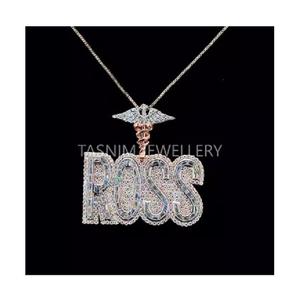 Haute Qualité Flashy Diamant Hip Hop Pendentif Rappeur Style Moissanite Bijoux avec Glacé Look pour la Fête ou Daily Drip - Product Image 1
