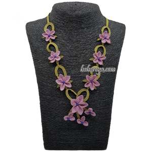 Igne Oyası Ay Yıldız Kolye Eflatun Collar de moda con motivos Ay Yıldız e İğne Oyası - Product Image 1