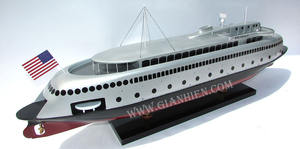 Gia Nhien Fabricant Conception personnalisée quantité minimale de commande bas MV KALAKALA FERRY MODÈLE DE BATEAU EN BOIS-MODÈLE DE BATEAU EN BOIS DE HAUTE QUALITÉ Fait à la main - Product Image 6