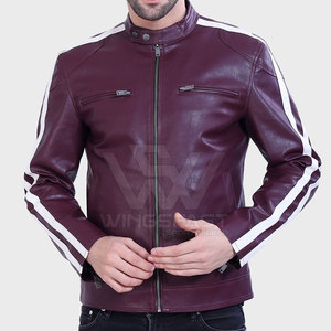 Chaqueta de invierno para hombre de la mejor calidad, transpirable, precio al por mayor, piel de vaca, cuello levantado, logotipo frontal, venta en línea - Product Image 1