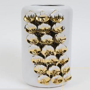 Luxury <b>Gold</b> Plated Flower <b>Vases</b> Exclusive Quality <b>Gold</b> Metal <b>Vase</b> Table Decoration Designing Antique Flower <b>Vases</b> and Pots - Product Image 3