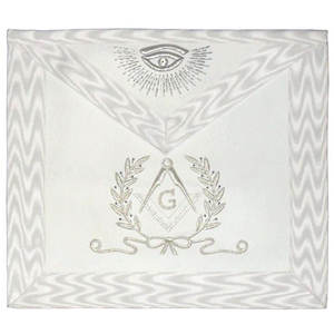 Prix de gros Tablier maçonnique brodé à la main de haute qualité au meilleur prix 2025 - Product Image 5
