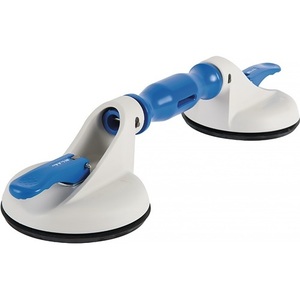 VERIBOR - Ventosa de Vacío de Plástico de 2 Cabezas, Capacidad de Carga de 35 kg, Diámetro de Cabeza de 120 mm - Product Image 1