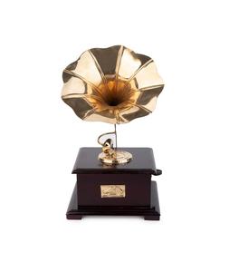 Elegant Vintage Gramophone <b>Miniature</b> Handcrafted Antique Brass Tableware Polished Overseas Design Decorative Metal Showpiece - Product Image 1