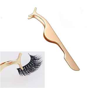 Pinzas profesionales de acero inoxidable para cejas, punta suave, aplicación de pestañas postizas individuales, herramientas de extensión de pestañas, peine - Product Image 5