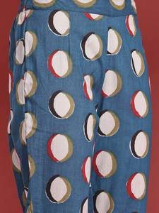 เสื้อคุตตาผ้าฝ้ายแท้พิมพ์ลายเรขาคณิตทันสมัยสำหรับผู้หญิงพร้อมกางเกงและดูปุต้าอินเดีย - Product Image 5