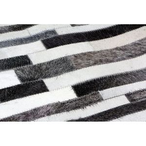Handmade Square Hair-On Leather Carpet-High Quality Plush <b>Rug</b> for Living Room and Bedroom - Product Image 4