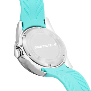 2024 Popular azul claro de acero inoxidable de silicona impermeable para hombres y mujeres relojes mecánicos automáticos Luminous <span class=keywords><strong>Diver</strong></span> 20mm - Product Image 6