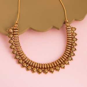 Collier en alliage de zinc à motifs floraux et en forme de cœur pour cadeaux de mariage et de fête - Product Image 2