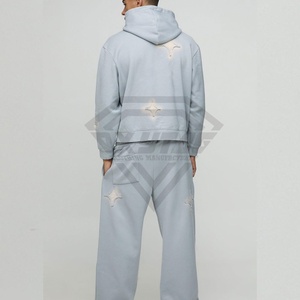 La mejor calidad, gran oferta, nuevo estilo, Sudadera con capucha desgastada para hombre, diseño adecuado de fábrica, Sudadera con capucha desgastada mezclada de algodón básico de alta demanda - Product Image 4