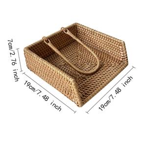 Elegant Stylish Rattan <b>Napkin</b> <b>Holder</b> For Contemporary Tabletop Styling Dining Room Kitchen And Home Use Wholesale From India - Product Image 6