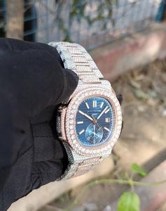 Montres Hip Hop serties de diamants, montres automatiques mécaniques de luxe pour hommes et femmes, designers, montres en moissanite de couleur - Product Image 2