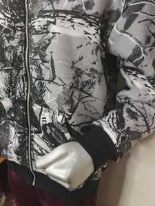 Sudaderas con Capucha de Invierno Ecológicas Estampadas Personalizadas al por Mayor para Hombre, Estilo Casual, Estampado Digital a Cuadros, Teñido Liso, con Cremallera, Mezcla de Algodón - Product Image 6