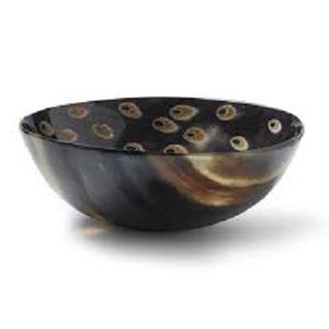 Natural Solid Buffalo Horn <b>Salad</b> <b>Bowl</b> with <b>Servers</b> Set High Polished Home Decoration for Fruits <b>Salad</b> Animal Style - Product Image 2
