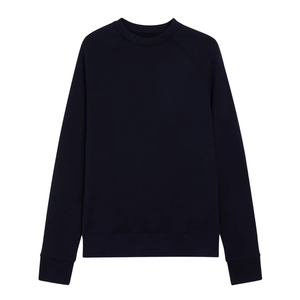 Pull lourd vierge brodé personnalisé de vêtements de rue de luxe sweat-shirt 100% coton uni épais col rond pull à capuche pour hommes - Product Image 2