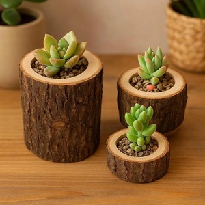 Candelabro de Madera de Estilo Antiguo con Acabado Desgastado para Casa de Campo, Disponible a Precio de Mayoreo - Product Image 2