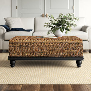 Nordic Style Single Convertible Coffee Table with Glass Top Farmhouse <b>Living</b> Room Furniture <b>for</b> Entry and <b>Living</b> Room - Product Image 2