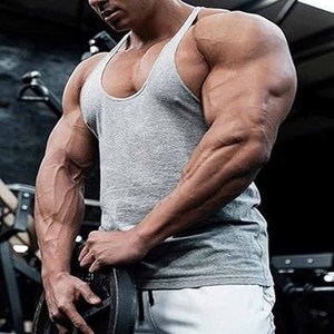 เสื้อกล้ามฟิตเนสผู้ชาย เนื้อผ้านุ่มสบาย ขายส่งสำหรับผู้ชาย ปี 2026 คุณภาพดีที่สุด ออกแบบโลโก้ตามสั่ง ทันสมัย - Product Image 4