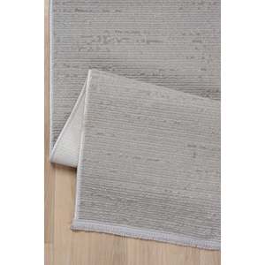 KD008 Tapis en velours gris grande surface fabriqué à la machine Tapis de chambre rectangulaire à motif abstrait texturé doux pour le salon - Product Image 4