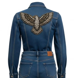 แผ่นปะติดปักลูกปัดทำมือ งานตกแต่งคุณภาพสูง ดีไซน์สวยงาม สำหรับงานฝีมือ DIY แฟชั่น เสื้อผ้า งานปัก - Product Image 2