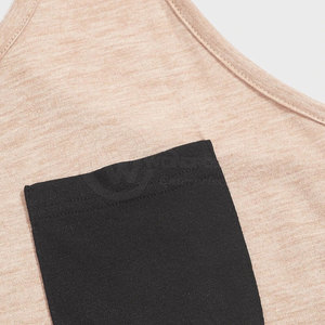 Débardeur de sport pour homme, haute qualité, coton/fibre de bambou, logo personnalisé, séchage rapide, respirant, écologique, col rond, 220g, vente chaude - Product Image 3