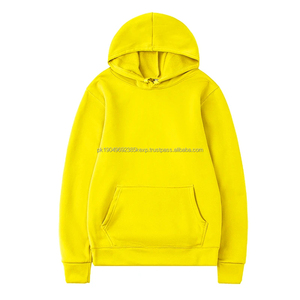 Sudadera con Capucha para Hombre, Estilo Casual, para Otoño e Invierno, Color Sólido, Talla Grande, Color Negro - Product Image 1