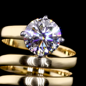 Golden Spiral Ring - 14K/18K <b>Yellow</b> Gold, Lab-Grown Diamond, Ring, Modern Twisted, Women - Product Image 3