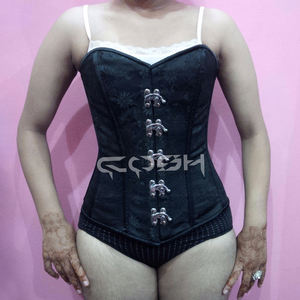 คอร์เซ็ทผ้าลายดอกไม้สไตล์โกธิควินเทจสั่งทำพิเศษ - Product Image 6