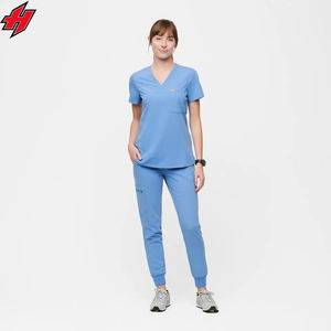 Combinaison de jogging élastique unisexe avec logo personnalisé haute qualité uniforme d'hôpital de docteur en médecine dentaire et d'infirmière ensembles de gommages - Product Image 1