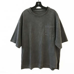 Personnalisé votre logo à l'ancienne mode 100% coton poids lourd hommes t-shirt uni Vintage délavé à l'acide T-shirt pour hommes - Product Image 2