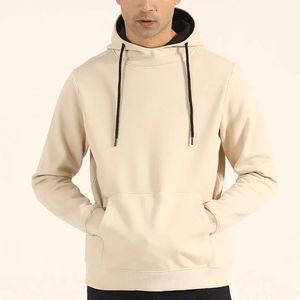 Sweat-shirt à capuche en polaire pour homme, mélange polyester/coton, doux et respirant, personnalisable avec logo, commandes en gros OEM - Product Image 1