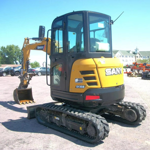 Mini-excavatrice Sany SY35U d'occasion de haute qualité, année 2022, avec moteur Yanmar, boîte de vitesses et roulements, en stock, à vendre - Product Image 1