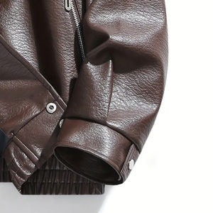 Veste en cuir véritable pour homme, sur mesure, style décontracté, courte, simple, en cuir véritable, veste en cuir pour homme, design personnalisé - Product Image 5