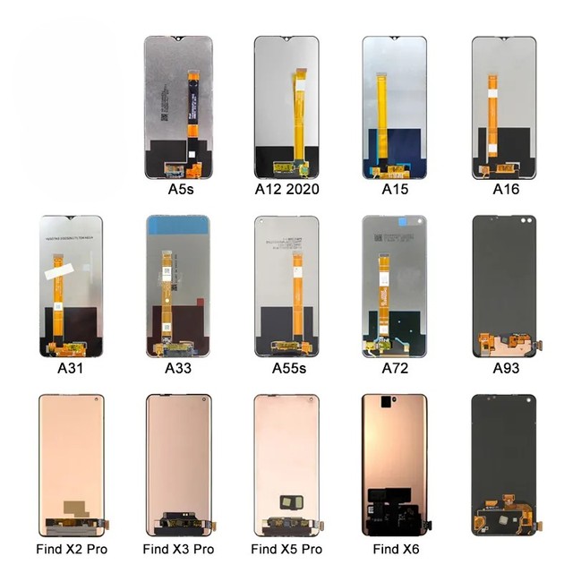 Original Phone Touch LCD Digitizer Display Panel Frame Assembly High Quality 1 Year Warranty 100% Tested for Oppo A1k A3s A5 A15