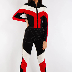 Nuevo DISEÑO DE chándales transpirables de alta calidad para mujer, ropa de entrenamiento informal, chándales de Fitness, ropa de calle de algodón y poliéster - Product Image 5