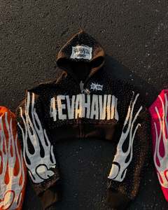 Custom Spring Fashion Oversized Heavyweight Acid Wash <b>Hip</b> Hop Vintage Distressed Embroidery Patch Rhinestone Hoodie - Product Image 5