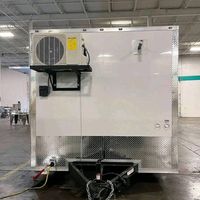 Camion de restauration mobile USA avec cuisine complète pour snacks, beignets, hot-dogs, pizzas, glaces, avec alimentation 110V pour restaurants et commerçants