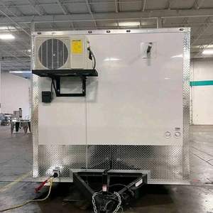 รถพ่วงขายอาหารเคลื่อนที่แบบครัวครบชุดจากสหรัฐอเมริกา สำหรับขายขนม โดนัท ฮอทดอก พิซซ่า ไอศกรีม พร้อมระบบไฟ 110V สำหรับร้านอาหารและผู้ค้า - Product Image 3