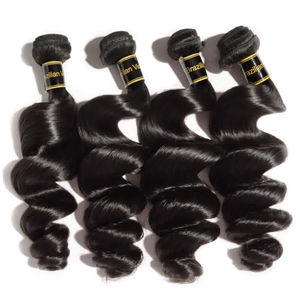 Extensiones de Cabello Humano Virgen Camboyano 100% Premium, Ondulado Suelto, Color 1B, Estirado 8 Pulgadas, Ondulado Natural, Rizado Jerry, Kinky, Cabello Indio Virgen - Product Image 2