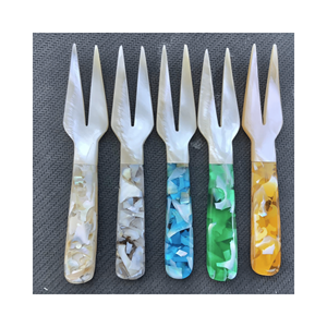 珍珠母勺抛光珍珠质勺，用于美味盐和香料配料，天然贝壳材料，来自越南 - Product Image 5