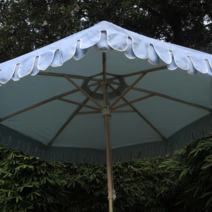 Offre Spéciale de luxe pétoncle-Design extérieur jardin parasol imprimé personnalisé soleil patio parapluie glands hôtels mobilier d'extérieur - Product Image 1
