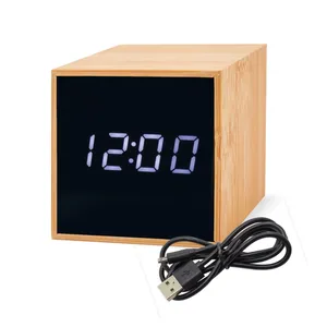 Orologio da Tavolo in Bambù Harrisburg, Gadget Personalizzati - Product Image 1