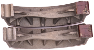 Plaquettes de frein arrière à tambour pour moto GN125 AX100 Fly125 GY6, 110 mm, aluminium, VASUS EV-01, neuves, 3000 km, pièces de rechange - Product Image 2